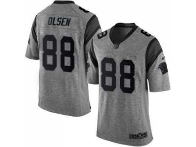 Nike Carolina Panthers #88 Greg Olsen Gridiron Gray jerseys(Limited)