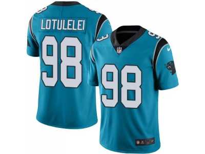 Nike Carolina Panthers #98 Star Lotulelei Blue Men's Stitched NFL Limited Rush Jersey