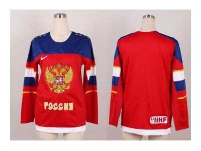 women 2014 winter olympics nhl jerseys blank red Russia