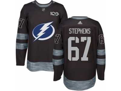 Men's Adidas Tampa Bay Lightning #67 Mitchell Stephens Authentic Black 1917-2017 100th Anniversary NHL Jersey