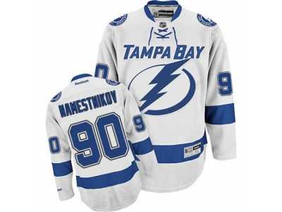 Men's Reebok Tampa Bay Lightning #90 Vladislav Namestnikov Authentic White Away NHL Jersey