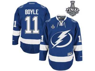 NHL Tampa Bay Lightning #11 Brian Boyle Blue 2015 Stanley Cup Stitched Jerseys