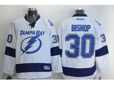 NHL Tampa Bay Lightning #30 Ben Bishop White Stitched jerseys