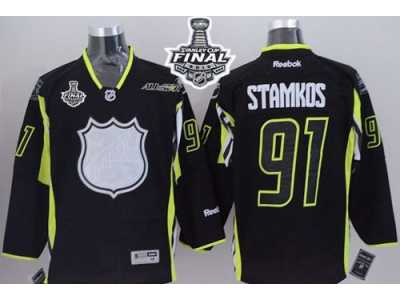 NHL Tampa Bay Lightning #91 Steven Stamkos Black 2015 All Star 2015 Stanley Cup Stitched Jerseys