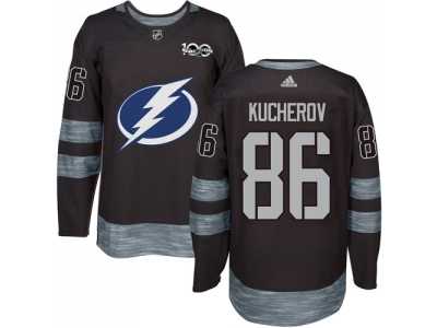 Tampa Bay Lightning #86 Nikita Kucherov Black 1917-2017 100th Anniversary Stitched NHL Jersey