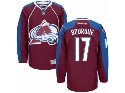 Men's Reebok Colorado Avalanche #17 Rene Bourque Authentic Burgundy Red Home NHL Jersey