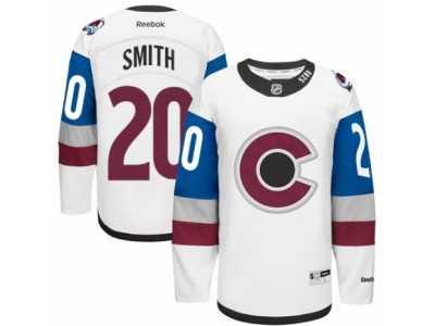 Men's Reebok Colorado Avalanche #20 Ben Smith Authentic White 2016 Stadium Series NHL Jersey