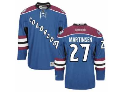 Men's Reebok Colorado Avalanche #27 Andreas Martinsen Authentic Blue Third NHL Jersey