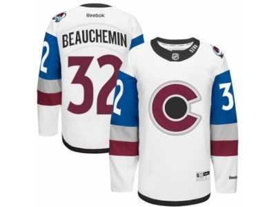 Men's Reebok Colorado Avalanche #32 Francois Beauchemin Authentic White 2016 Stadium Series NHL Jersey