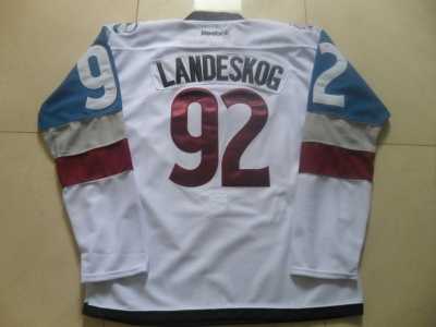 NHL Colorado Avalanche #92 Gabriel Landeskog White 2016 Stadium Series Jerseys