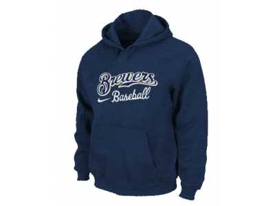 Milwaukee Brewers Pullover Hoodie D.Blue