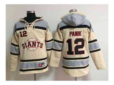 mlb jerseys san francisco giants #12 panik cream[pullover hooded sweatshirt]