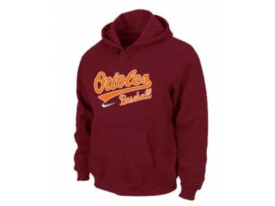 Baltimore Orioles Pullover Hoodie RED