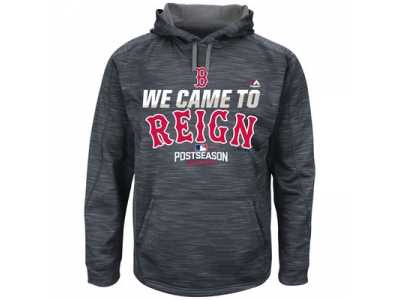 Men's Boston Red Sox Graphite 2016 Postseason Authentic Collection Came To Reign Streak Hoodie