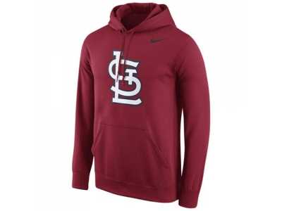St.Louis Cardinals Nike Logo Performance Pullover Red MLB Hoodie