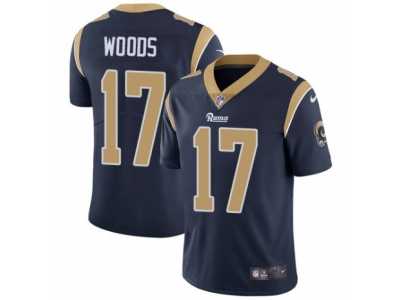 Men's Nike Los Angeles Rams #17 Robert Woods Vapor Untouchable Limited Navy Blue Team Color NFL Jersey