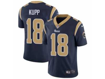 Men's Nike Los Angeles Rams #18 Cooper Kupp Vapor Untouchable Limited Navy Blue Team Color NFL Jersey