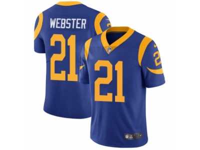 Men's Nike Los Angeles Rams #21 Kayvon Webster Vapor Untouchable Limited Royal Blue Alternate NFL Jersey