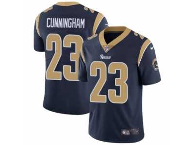 Men's Nike Los Angeles Rams #23 Benny Cunningham Vapor Untouchable Limited Navy Blue Team Color NFL Jersey