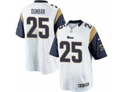Men's Nike Los Angeles Rams #25 Lance Dunbar Limited White NFL Jersey