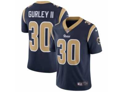 Men's Nike Los Angeles Rams #30 Todd Gurley Vapor Untouchable Limited Navy Blue Team Color NFL Jersey