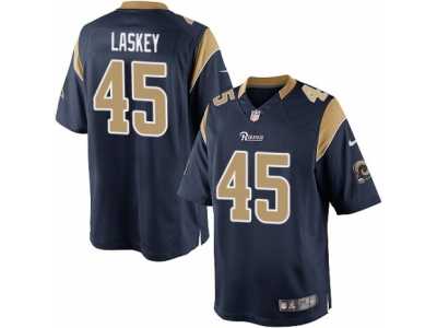 Men's Nike Los Angeles Rams #45 Zach Laskey Limited Navy Blue Team Color NFL Jersey