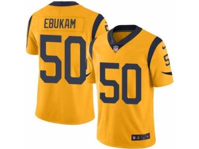 Men's Nike Los Angeles Rams #50 Samson Ebukam Limited Gold Rush NFL Jersey