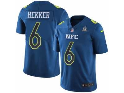 Men's Nike Los Angeles Rams #6 Johnny Hekker Limited Blue 2017 Pro Bowl NFL Jersey