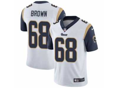 Men's Nike Los Angeles Rams #68 Jamon Brown Vapor Untouchable Limited White NFL Jersey