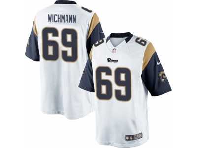 Men's Nike Los Angeles Rams #69 Cody Wichmann Limited White NFL Jersey
