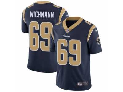 Men's Nike Los Angeles Rams #69 Cody Wichmann Vapor Untouchable Limited Navy Blue Team Color NFL Jersey