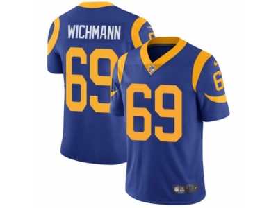Men's Nike Los Angeles Rams #69 Cody Wichmann Vapor Untouchable Limited Royal Blue Alternate NFL Jersey