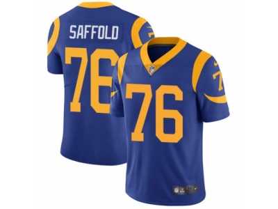 Men's Nike Los Angeles Rams #76 Rodger Saffold Vapor Untouchable Limited Royal Blue Alternate NFL Jersey
