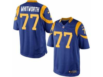 Men's Nike Los Angeles Rams #77 Andrew Whitworth Limited Royal Blue Alternate NFL Jersey