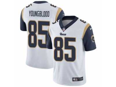 Men's Nike Los Angeles Rams #85 Jack Youngblood Vapor Untouchable Limited White NFL Jersey