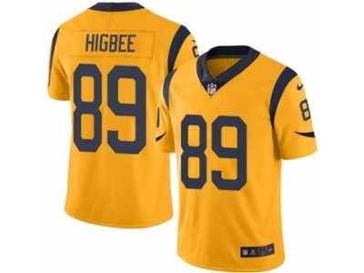 Men's Nike Los Angeles Rams #89 Tyler Higbee Limited Gold Rush NFL Jersey