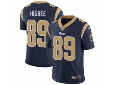 Men's Nike Los Angeles Rams #89 Tyler Higbee Vapor Untouchable Limited Navy Blue Team Color NFL Jersey