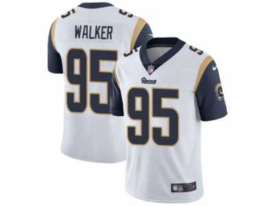 Men's Nike Los Angeles Rams #95 Tyrunn Walker Vapor Untouchable Limited White NFL Jersey