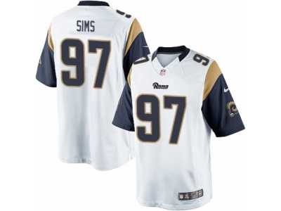 Men's Nike Los Angeles Rams #97 Eugene Sims Limited White NFL Jersey