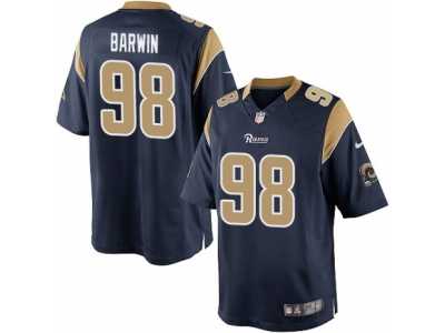 Men's Nike Los Angeles Rams #98 Connor Barwin Limited Navy Blue Team Color NFL Jersey