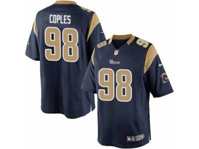 Men's Nike Los Angeles Rams #98 Quinton Coples Limited Navy Blue Team Color NFL Jersey