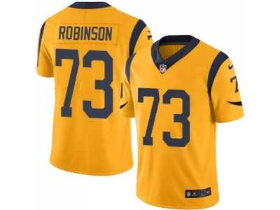 Nike Los Angeles Rams #73 Greg Robinson Gold Men's Stitched NFL Limited Rush Jersey