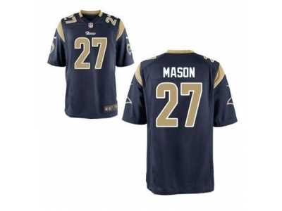 Nike jerseys st. louis rams #27 mason blue[Limited]