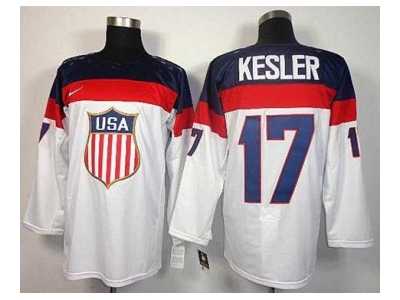 2014 winter olympics nhl jerseys #17 kesler white USA