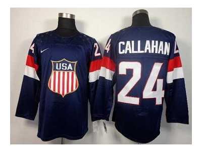 2014 winter olympics nhl jerseys #24 callahan blue USA