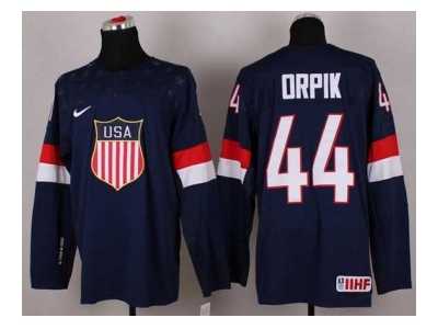 2014 winter olympics nhl jerseys #44 orpik blue USA