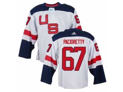 Men Adidas Team USA #67 Max Pacioretty White 2016 World Cup Ice Hockey Jersey