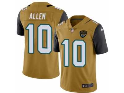 Men's Nike Jacksonville Jaguars #10 Brandon Allen Limited Gold Rush NFL Jersey