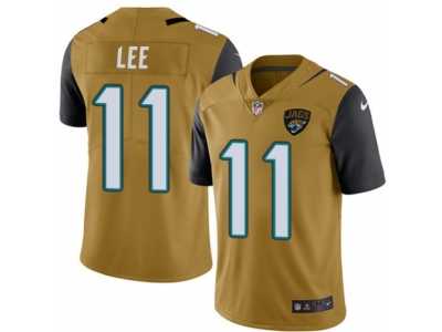 Men's Nike Jacksonville Jaguars #11 Marqise Lee Limited Gold Rush NFL Jersey