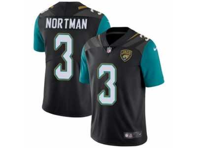 Men's Nike Jacksonville Jaguars #3 Brad Nortman Vapor Untouchable Limited Black Alternate NFL Jersey
